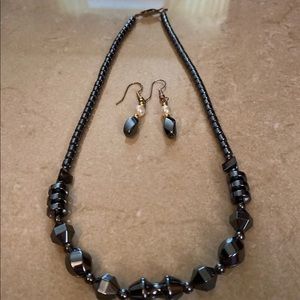 Beaded Necklace & Earring Set